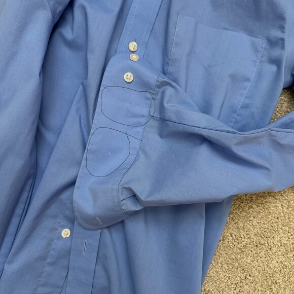 Stafford Travel Easy-Care Broadcloth Dress Shirt Fitted - Picture 5 of 5